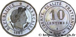 Essai de 10 centimes Merley, 18 pans 1887 Paris VG.4055 
