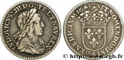 LOUIS XIII  Piéfort de poids quadruple du douzième d&nbsp;écu, 3e type, 2e poinçon de Warin 1643 Paris, Monnaie du Louvre