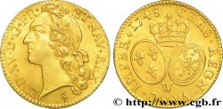 LOUIS XV DIT LE BIEN AIMÉ Louis d’or aux écus ovales, tête ceinte d’un bandeau 1748 Lille SPL