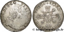 LOUIS XIV LE GRAND OU LE ROI SOLEIL Écu aux huit L, 2e type 1704 Rouen TTB/TTB+