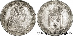 LOUIS XV DIT LE BIEN AIMÉ Tiers d&nbsp;écu de France avec buste du &nbsp;petit louis d’argent&nbsp; 1720 Montpellier