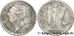 LOUIS XVI Écu dit &nbsp;au génie&nbsp;, type FRANÇOIS 1792 Paris