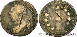 LOUIS XVI (MONARQUE CONSTITUTIONNEL)  12 deniers dit &nbsp;au faisceau&nbsp;, type FRANÇOIS 1793 Roanne