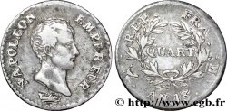 Quart (de franc) Napoléon Empereur, Calendrier révolutionnaire 1805 Bordeaux F.158/12