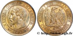 Cinq centimes Napoléon III, tête nue 1853 Paris F.116/1 SPL 