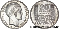 Préparation de la 20 francs Pétain, type Turin, essai en aluminium, tranche striée, 5 g 1938  VG.5489  b