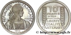 Préparation de la 10 francs Pétain, moyen module, listel large, 26 mm, 7 g - Essai n.d.  Maz.2606 e