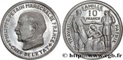 Essai de 10 francs Pétain en aluminium de Bazor/Vézien 1943  G.809 var