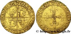 FRANÇOIS IER LE RESTAURATEUR DES LETTRES Écu d or au soleil du Dauphiné, 1er type 21/07/1519 Crémieu TTB