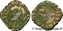 HENRI III Denier tournois, type du Dauphiné 1585 Grenoble TB