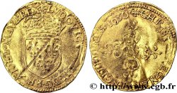 LOUIS XIII  Demi-écu d or au soleil, 1er type 1636 Toulouse