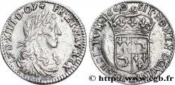 LOUIS XIV LE GRAND OU LE ROI SOLEIL Douzième d écu au buste juvénile du Dauphiné 1660 Grenoble TTB