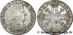 LOUIS XIV LE GRAND OU LE ROI SOLEIL Demi-écu aux huit L, 1er type, 1er buste 1692 Troyes TTB+