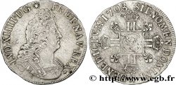 LOUIS XIV  THE SUN KING  Écu aux huit L, 2e type 1708 La Rochelle