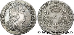 LOUIS XIV LE GRAND OU LE ROI SOLEIL Dixième d écu aux trois couronnes 1713 Amiens TTB/TTB+