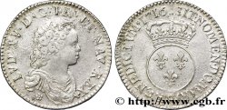 LOUIS XV DIT LE BIEN AIMÉ Demi-écu dit  vertugadin  1716 Amiens TTB/TTB+