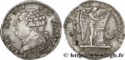 LOUIS XVI (MONARQUE CONSTITUTIONNEL)  Demi-écu dit  au génie , type FRANÇOIS 1792 Nantes TTB+/TTB