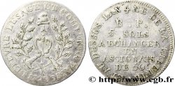 CONFIANCE (MONNAIES DE...) 5 sols de Lefèvre Lesage et Cie 1792 Paris TB+/TTB