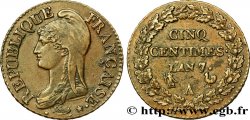 Cinq centimes Dupré, grand module 1799 Paris F.115/51 TTB 