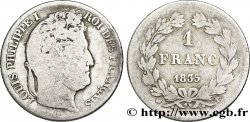 1 franc Louis-Philippe, couronne de chêne 1835 Nantes F.210/48