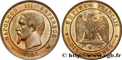 Dix centimes Napoléon III, tête nue 1854 Lille F.133/18 SUP 