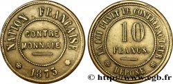 Contre-monnaie de 10 francs 1873  VG.3845  c