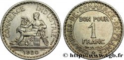 Essai en argent de 1 franc Chambres de Commerce 1920  Maz.2583 b SUP 