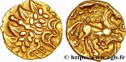 ATRÉBATES ET REGNI Quart de statère au serpent cornu SUP
