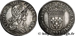LOUIS XIII LE JUSTE Demi-écu, buste drapé et cuirassé (2e buste de Jean Warin) 1642 Paris, Monnaie du Louvre TTB/TTB+