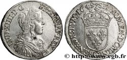 LOUIS XIV LE GRAND OU LE ROI SOLEIL Demi-écu à la mèche longue 1649 Poitiers TTB+/TTB