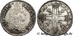 LOUIS XIV  THE SUN KING  Demi-écu aux huit L, 1er type 1690 Paris fVZ/SS