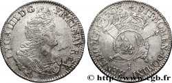 LOUIS XIV LE GRAND OU LE ROI SOLEIL Demi-écu aux insignes 1703 Limoges TTB/TB+