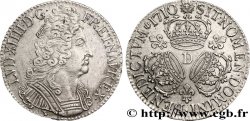 LOUIS XIV LE GRAND OU LE ROI SOLEIL Écu aux trois couronnes 1710 Lyon TTB+/SUP