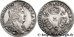 LOUIS XIV LE GRAND OU LE ROI SOLEIL Dixième d écu aux trois couronnes 1710 Besançon SUP