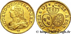 LOUIS XV DIT LE BIEN AIMÉ Louis d or aux écus ovales, buste habillé 1733 Tours SUP