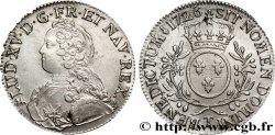 LOUIS XV DIT LE BIEN AIMÉ Écu aux branches d olivier, buste habillé 1726 Nantes TTB+/TTB