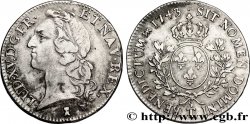 LOUIS XV  THE WELL-BELOVED  Écu dit  au bandeau  1743 Nantes SS/fVZ