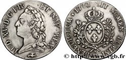 LOUIS XV DIT LE BIEN AIMÉ Écu dit  à la vieille tête  1772 Lyon TTB