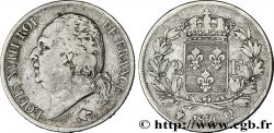 2 francs Louis XVIII 1820 Perpignan F.257/31 TB 
