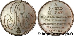 Pièce de plaisir, module de 5 francs, pour le ministre secrétaire d’État M. Roy 1820  Maz.795 a SUP 