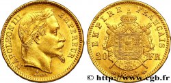 20 francs or Napoléon III, tête laurée 1864 Strasbourg F.532/9 SUP 