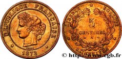 5 centimes Cérès, petit A 1872 Paris F.118/5 TTB 