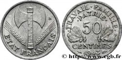 50 centimes Francisque, lourde 1943  F.195/4 TTB 