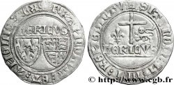 HENRY VI DE LANCASTRE - ROI DE FRANCE (1422-1453) - ROI D ANGLETERRE (1422-1461) et (1470-1471) Blanc aux écus 23/11/1422 Rouen TTB