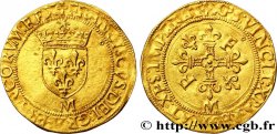 FRANÇOIS IER LE RESTAURATEUR DES LETTRES Écu d or au soleil, 2e type n.d. Toulouse TTB+/SUP