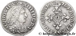 LOUIS XIV LE GRAND OU LE ROI SOLEIL Quatre sols dits  des traitants  1676 Vimy-en-Lyonnais (actuellement Neuville-sur-Saône) TTB+/TTB