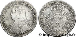 LOUIS XV DIT LE BIEN AIMÉ Écu aux branches d olivier, buste habillé 1738 Tours TTB/TTB+
