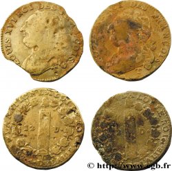LOUIS XVI (MONARQUE CONSTITUTIONNEL)  12 deniers dit  au faisceau , type FRANCOIS, lot de 21 ex. 1792-1793 Ateliers divers 