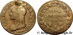 Cinq centimes Dupré, grand module 1799 Paris/Orléans F.115/57