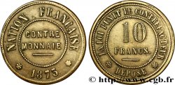 Contre-monnaie de 10 francs 1873  VG.3845  c